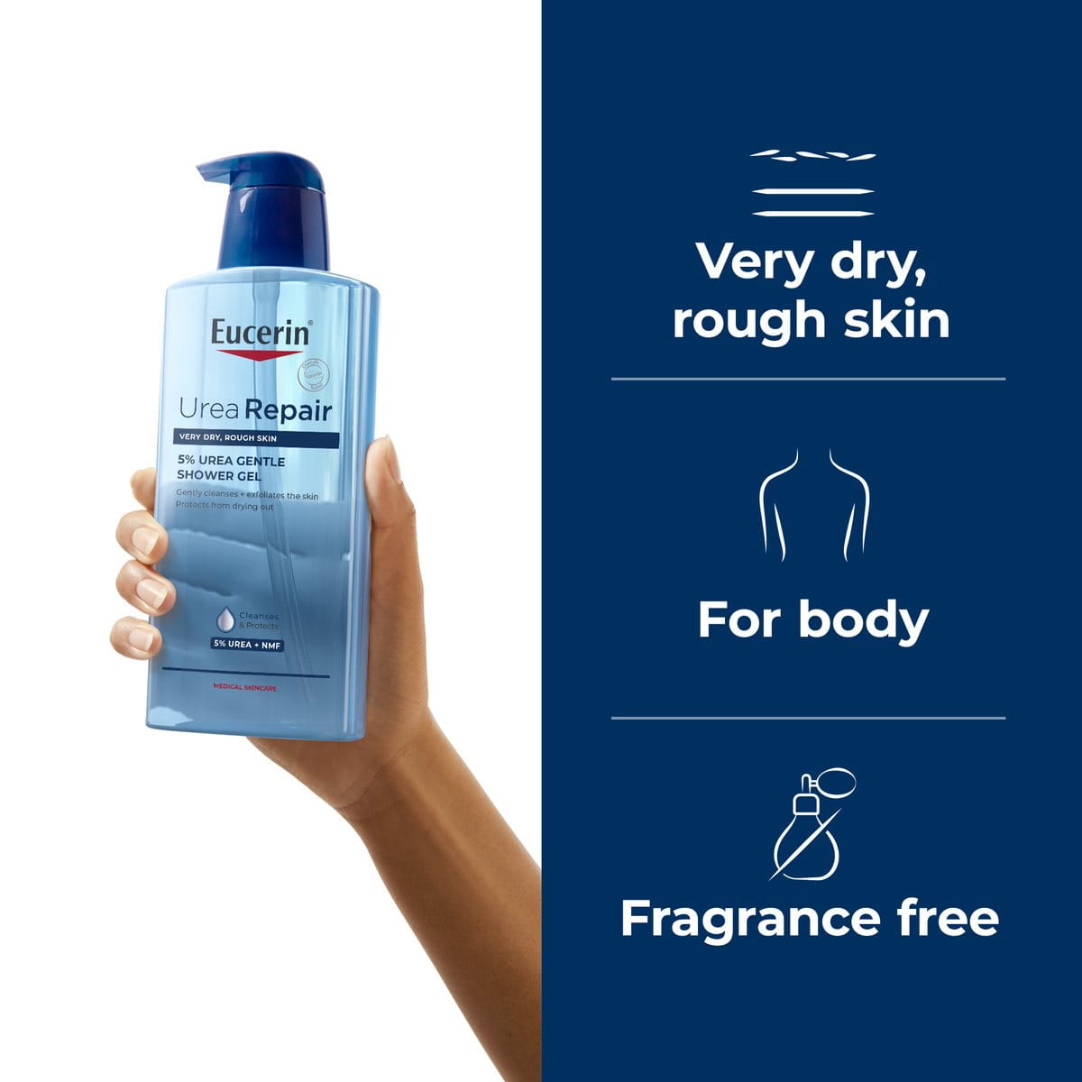 UreaRepair 5 Urea Gentle Shower Gel for dry skin Eucerin